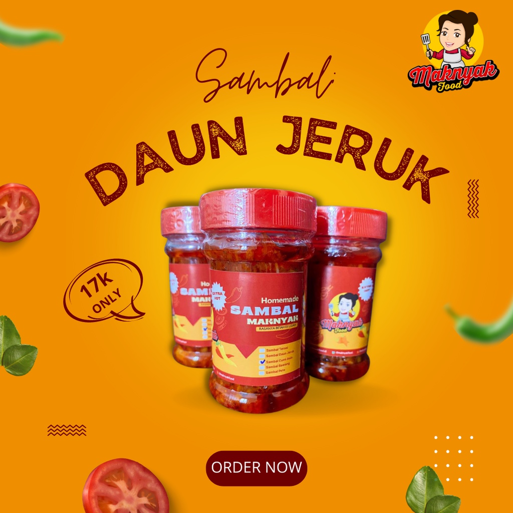 

Maknyak Sambal Daun Jeruk/Sambal Pedas Nikmat/Sambal Wangi