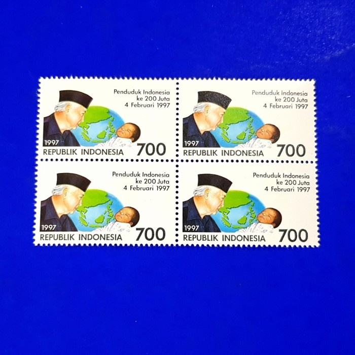 

✨NEW✨ - Prangko/Perangko INDONESIA. PENDUDUK KE 200 JUTA. Blok-4