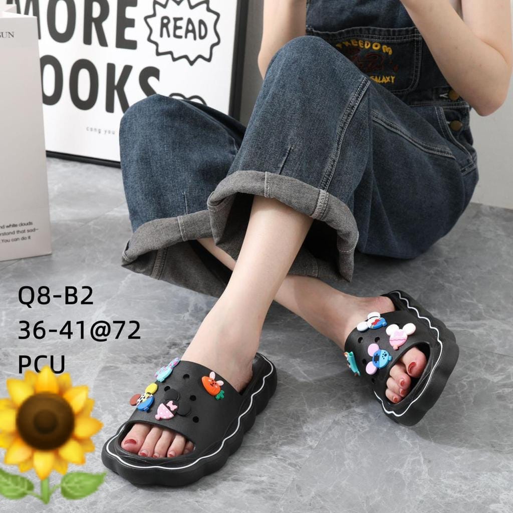 Sandal Karet Jelly Wedges Wanita Import Model Fashion KoreaTerbaru Original Kekinian by AGUNG STYLE Balance Q8-B2