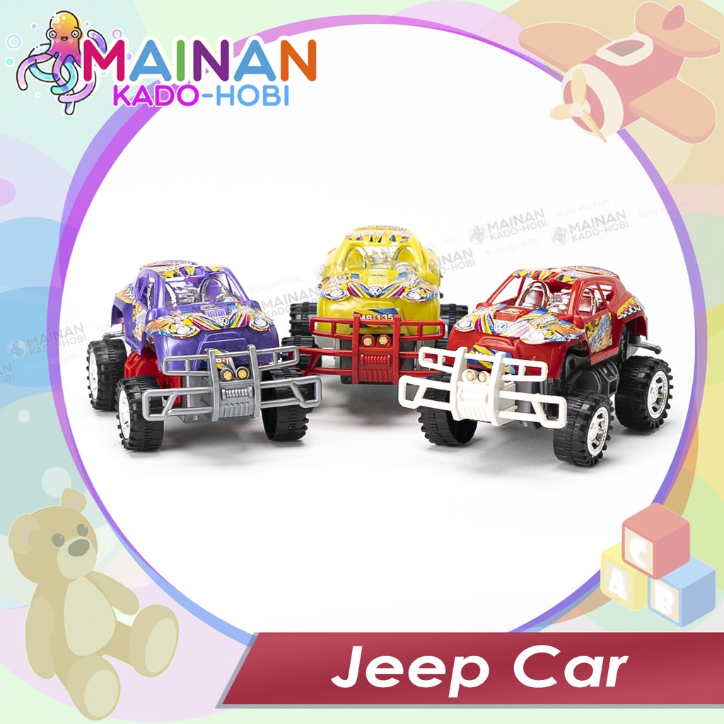 MAINAN ANAK MINIATUR DIECAST MOBIL JEEP CAR OFF ROAD