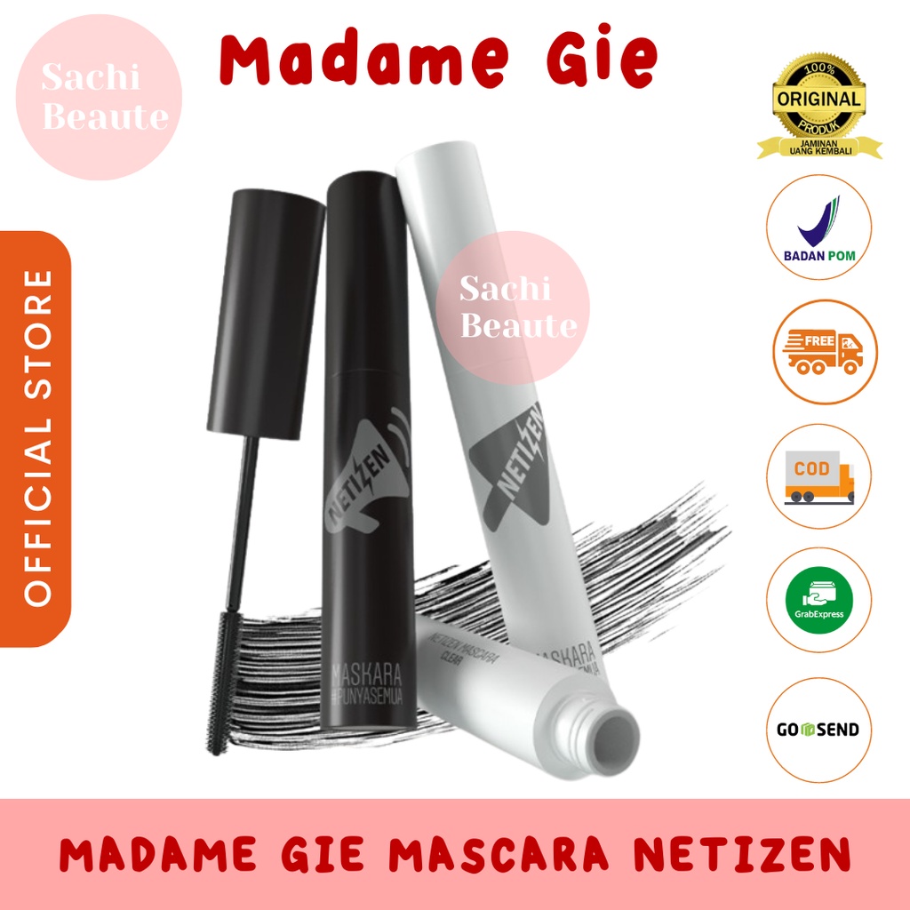 Madame Gie Mascara Netizen - Make Up Maskara Tahan Lama Menutrisi Bulu Mata