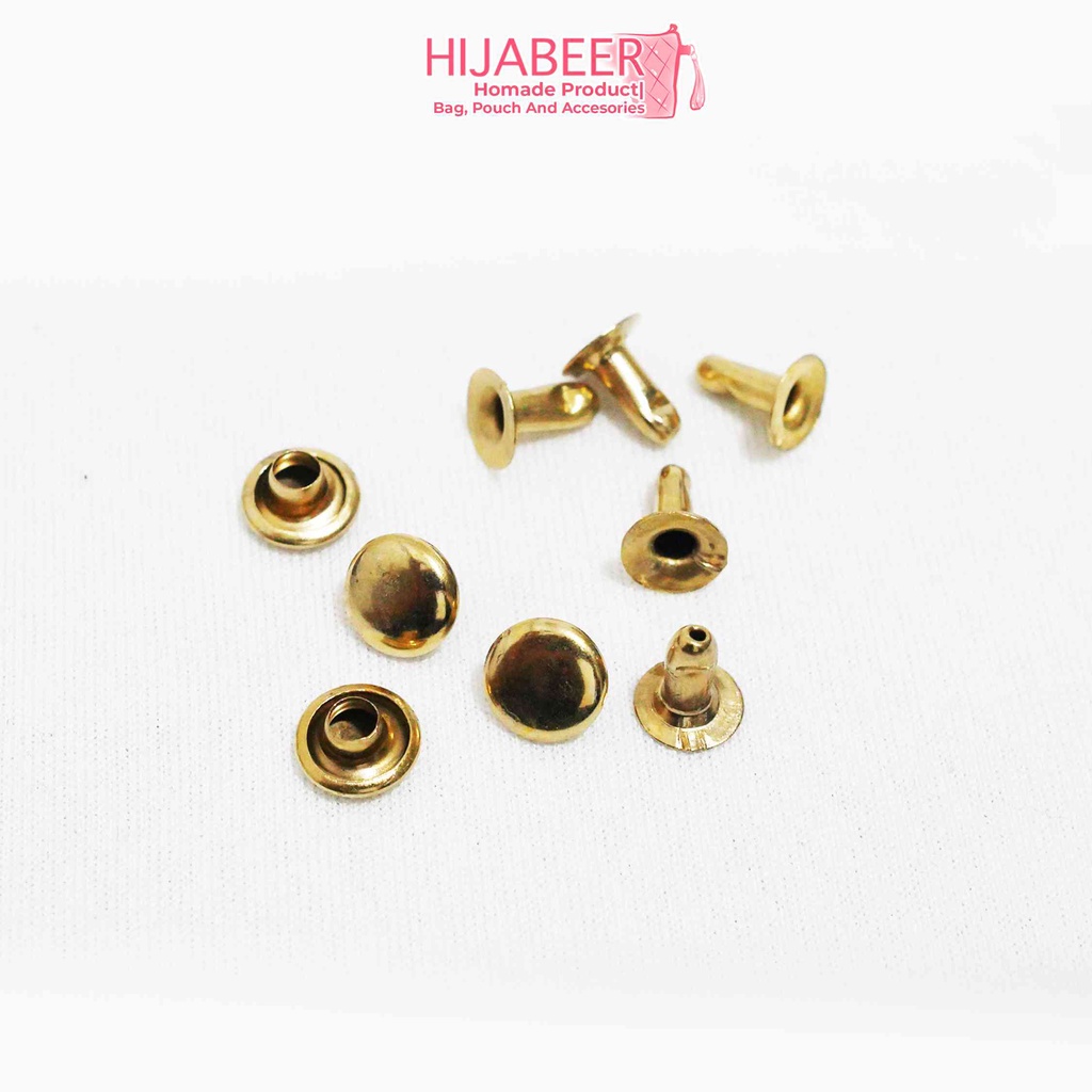 Kelling Rivet Emas  6mm (50pcs) - Aksesoris Tas Murah