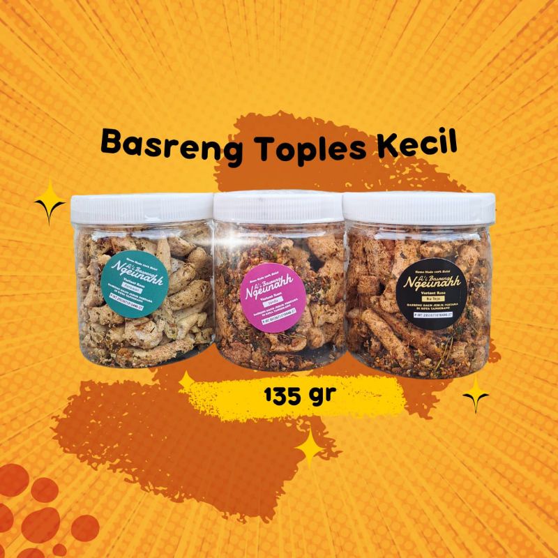 

Ai Basreng Ngeunahh / Basreng Viral / Basreng Daun Jeruk Toples 135 Gr