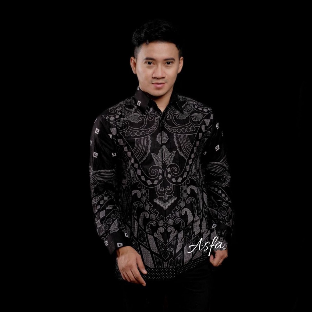 Kemeja batik pria motif g kecil
