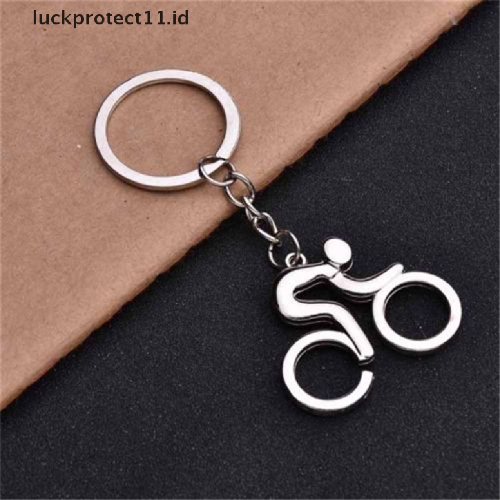 /Fashion Hot// Fashion// Unisex Baru Olahraga Naik Bersepeda Sepeda Sepeda Liontin Keyring Alloy Keychain.