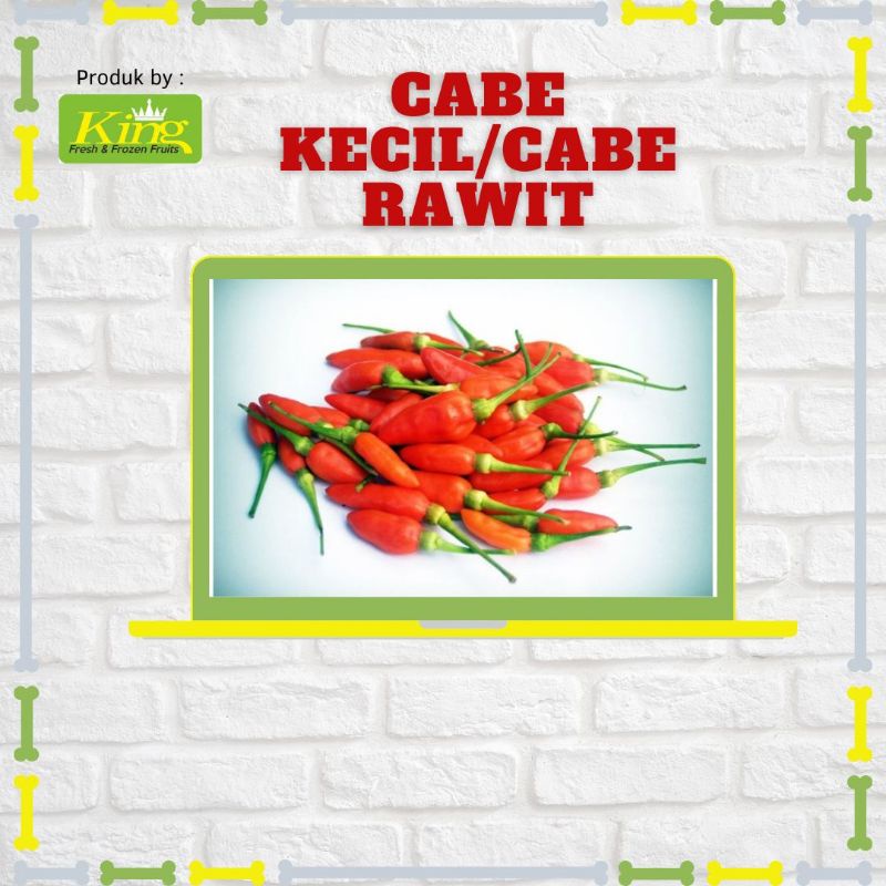 

Cabe merah kecil, cabe/cabai rawit, cabe merah kecil