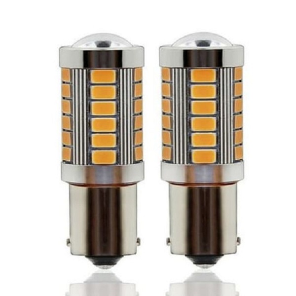 Lampu LED REM Mobil 2 Kaki Bayonet 1156 33 Mata SMD MERAH