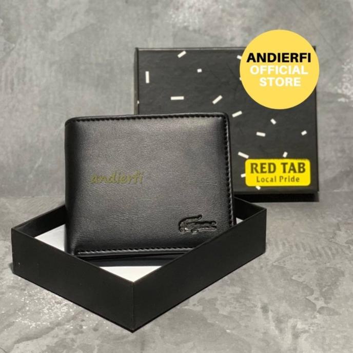 [Art. Q0838] Dompet Pria Semi Kulit With Box Exclusive Kado Hadiah Dompet Cowok LCST