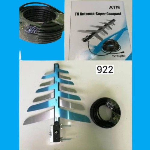 Antena antene TV digital+Kabel Jek ATN AL-922 Solid Alumunium