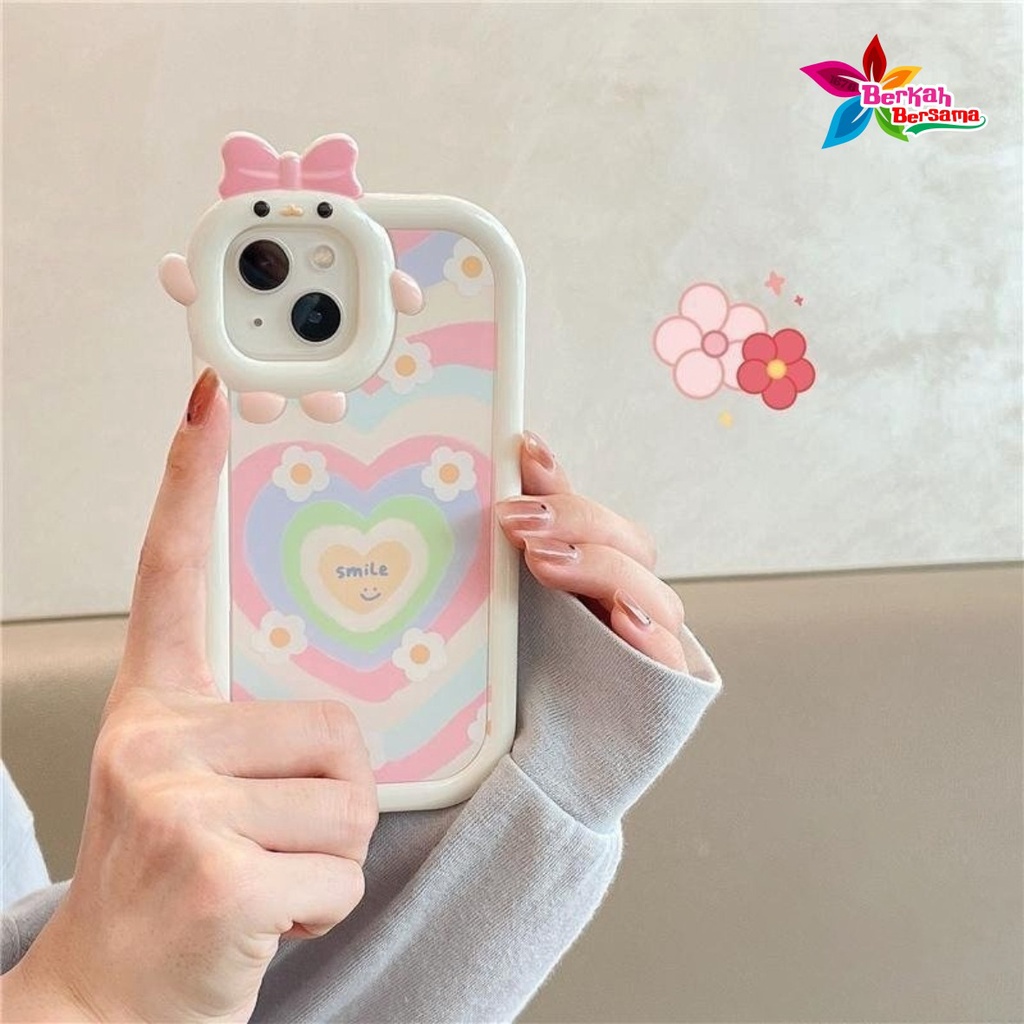 SS127 SOFTCASE MOTIF HATI 3D FOR IPHONE 6 7 8 6+ 7+ X XS XS MAX XR 11 12 13 14 PRO MAX BB7483