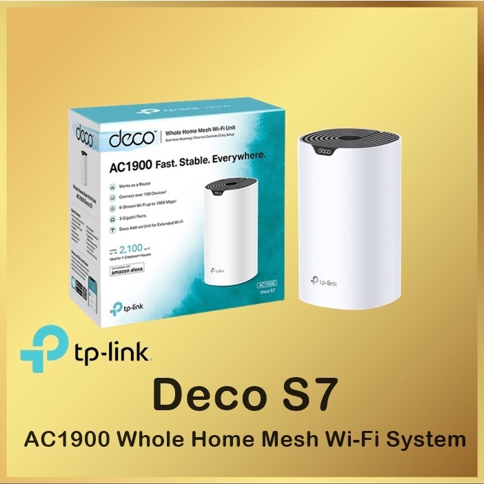 Tp-Link Whole Home Mesh Wi-Fi System Deco S7 AC1900 ( 1 Pack )