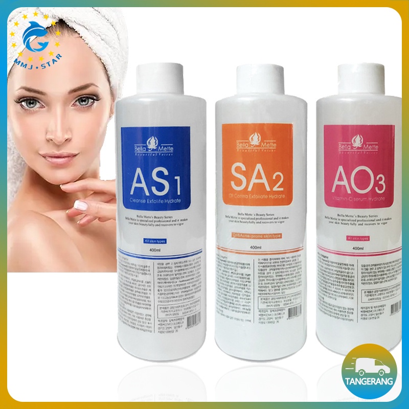 【AS1 AO3 SA2-400ml】Serum Hydra Facial Dan Oxygen Spray/Cairan Hydra Serum/Solusi Nutrisi Untuk Mesin Gelembung Oksigen Kecil