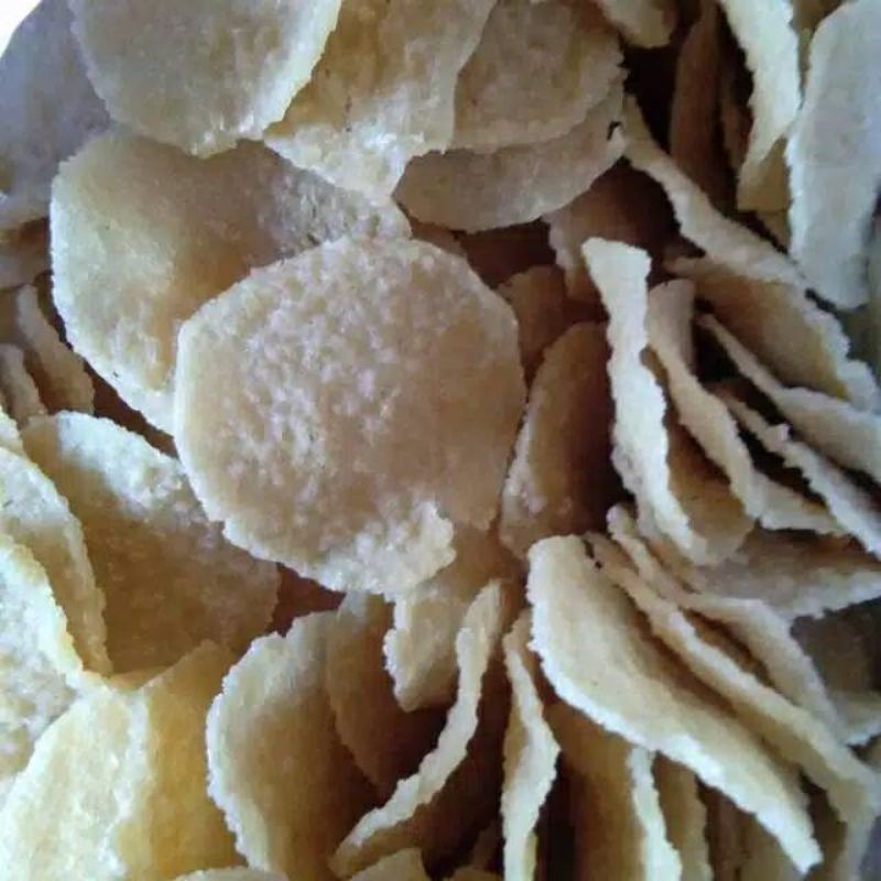 

Kerupuk beras(puli) mentah kecil 500 g gurih tanpa bahan pengawet