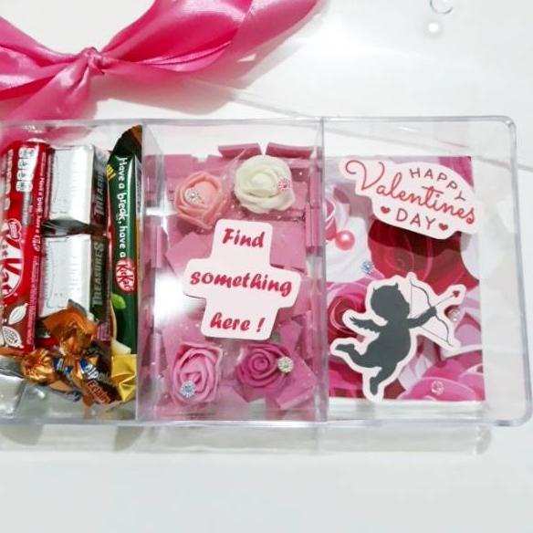 

✨TERBARU✨ Valentine Chocolate 'Surprise' Gift Box 2 / Hadiah Cokelat Valentine Unik Pacar dan Teman !!!