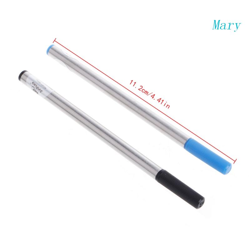 Mary Jinhao Roller Rollerball Pen Refill Cartridge Tinta Hitam Biru 0.5mm 0.7mm