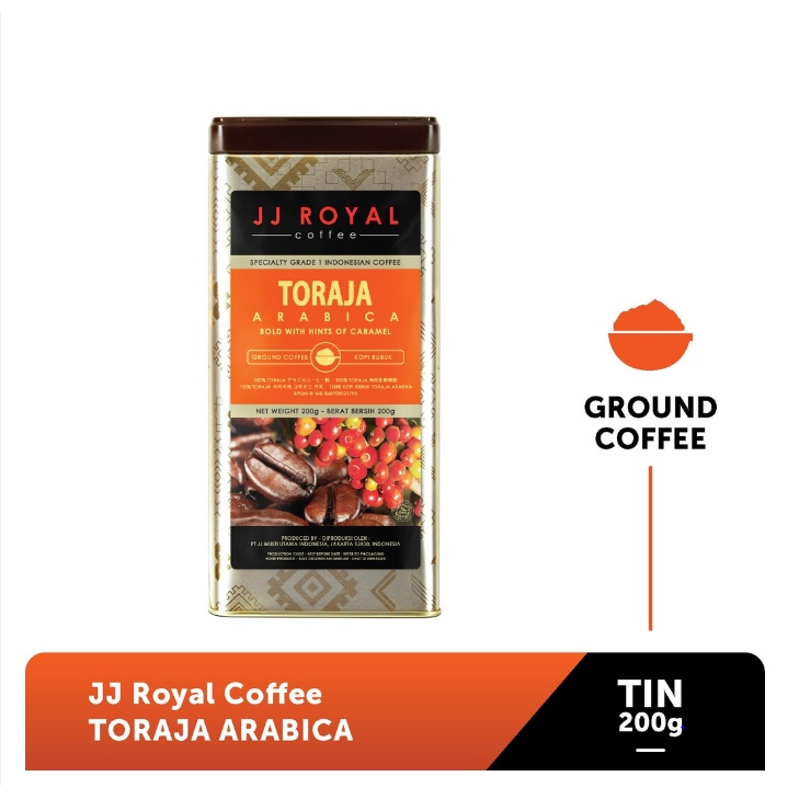 

PROMO JJ Royal Coffee Toraja Arabica 200gr Full Body