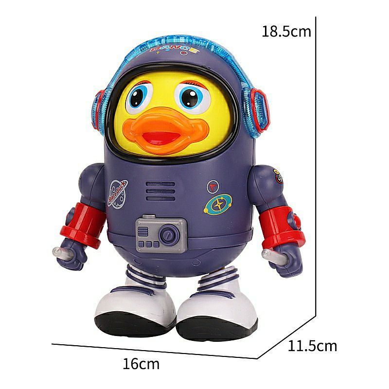 SPACE DUCK DANCE MAINAN ROBOT BISA JOGET BEBEK ASTRONOT LUAR ANGKASA MAINAN ANAK ROBOT DANCE BEBEK ASTRONOT BONEKA BEBEK BANJARMASIN