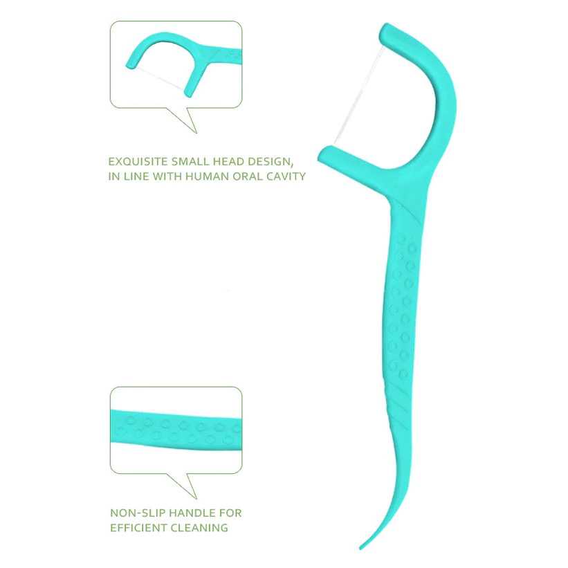 PESITRO Dental Floss Benang Gigi Pembersih Mint Flavor 100PCS LMT-559 ( Mughnii )