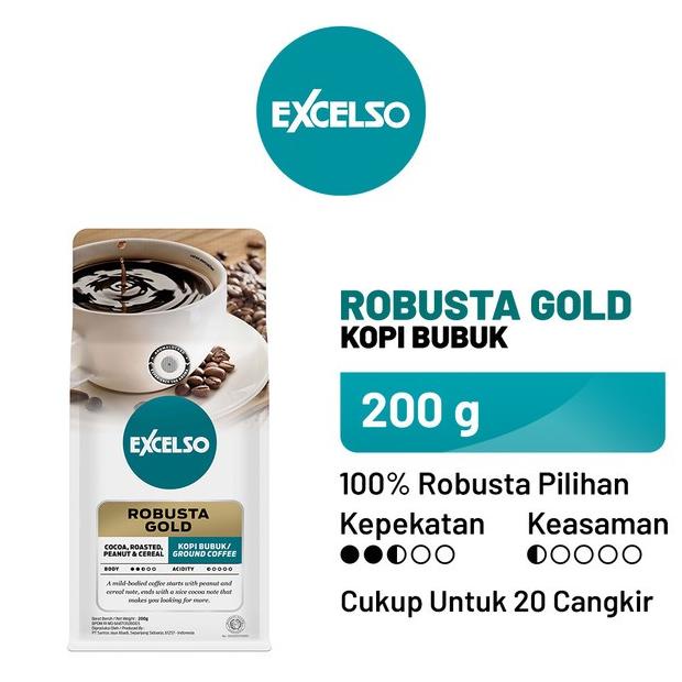

EXCELSO Robusta Gold - Bubuk Kopi 200 gr