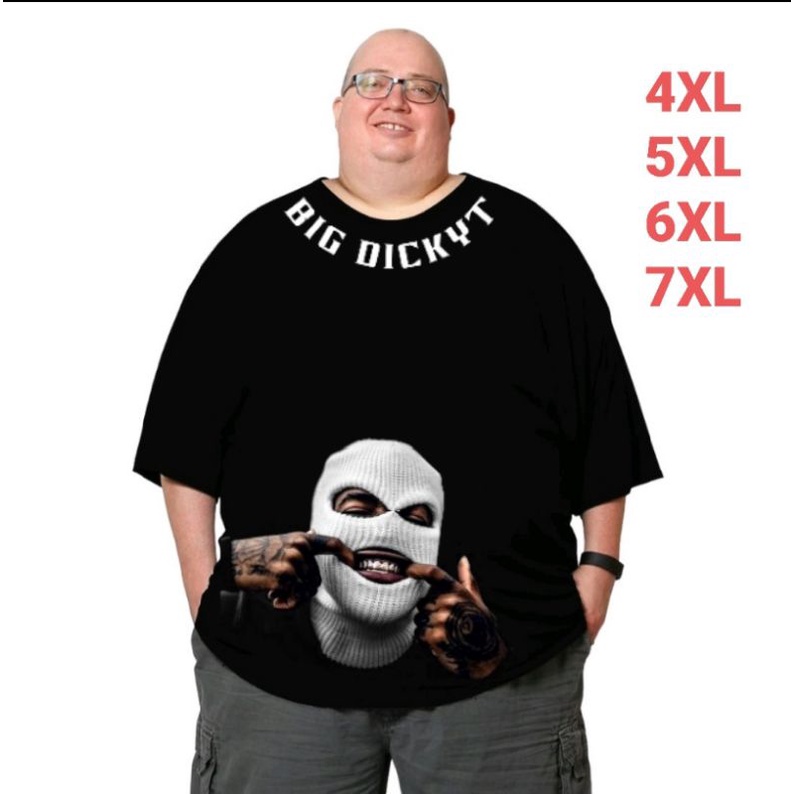 Baju Kaos Pria Jumbo 7XL 6XL 5XL 4XL ,  Kaos Big Size oversize (001)