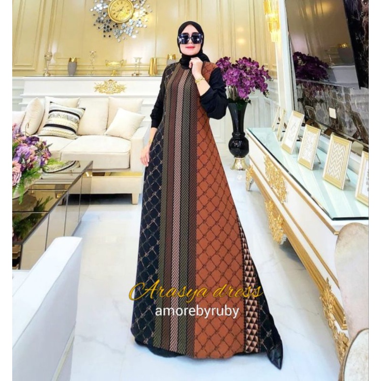 Amore by ruby arasya dress//gamis arasya dress//gamis//almia//gamis terbaru