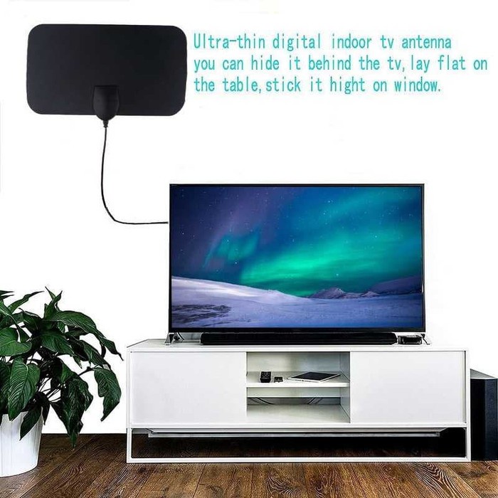 ANTENA STB TV DIGITAL INDOOR PENGUAT SINYAL DVB-T2 4K KABEL 3 METER