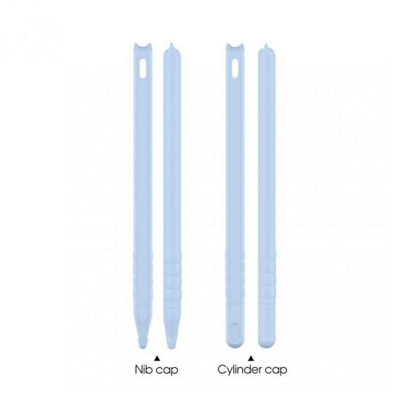 Soft Silicone Case For Apple Pencil 2pen Case Ipad Stylus Anti-drop Dan Non-slip Pelindung Shell Cover For Apple Pencil 2aksesoris