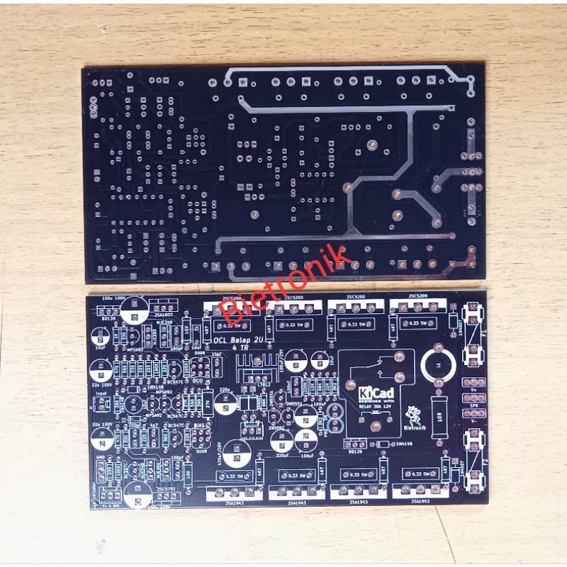 PCB OCL BALAP Amp 2U With TR Final Dauble Layer