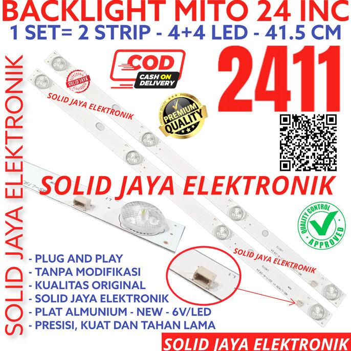 BACKLIGHT TV LED MITO 24 INC 2411 LAMPU BL 4 KANCING 6V 4K 4LED 24INC