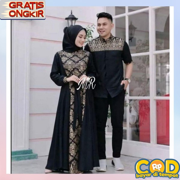 Bju Couple Pasangan Baju Couple Suami Istri Terbaru Pakaian Cuple Pria Dan Wanita Gamis Couple Suami
