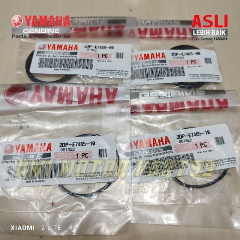 KARET SIL SEAL SLEDING PULLY BELAKANG SET 2DP AEROX LEXI NMAX N-MAX N MAX ORIGINAL YAMAHA