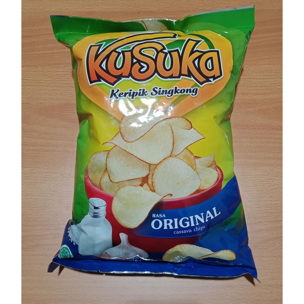 Kusuka Keripik Singkong Original Besar / Kusuka Cassava Chips 400grm