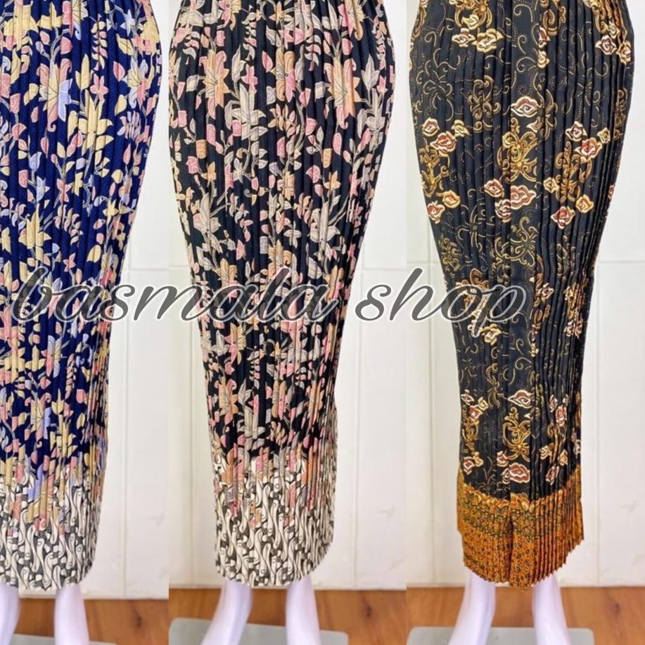 Promo ROK PLISKET BATIK / ROK PLISKET / BAWAHAN KEBAYA / ROK KEBAYA / ROK WISUDA / LARAS UNGU BSW
