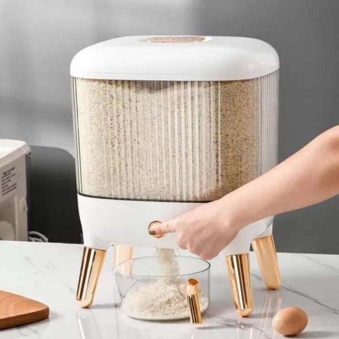 BOX DISPENSER WADAH TEMPAT PENYIMPANAN BERAS 10 KG RER4645RER