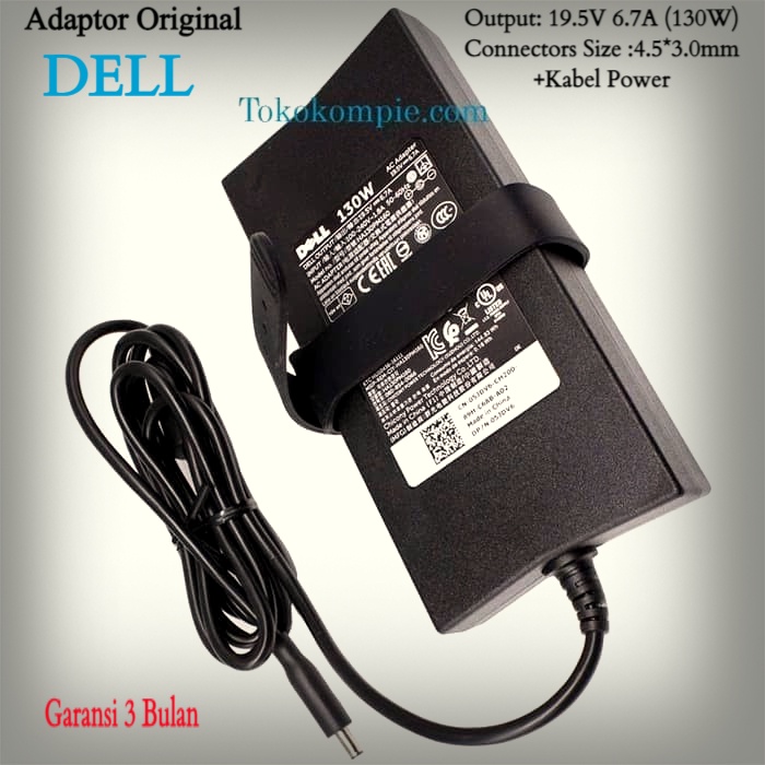 Original Adaptor Laptop Dell 19.5V 6.7A (4.5*3.0) 130W For Dell Inspiron 24 7000, 24 (7459) 5459, 13