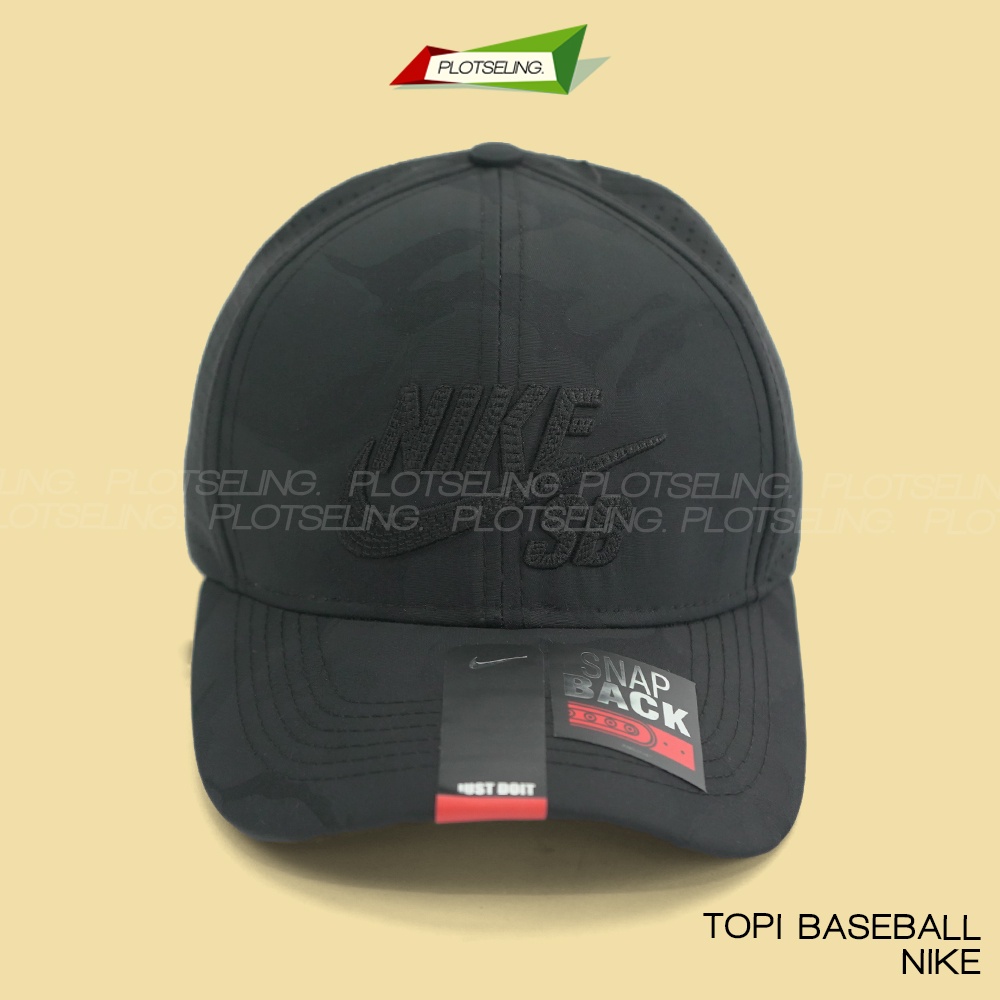 Topi Baseball Hitam NIKE Pria Wanita Dewasa Premium Grade Nike SB Edition Distro Cap Branded Unisex