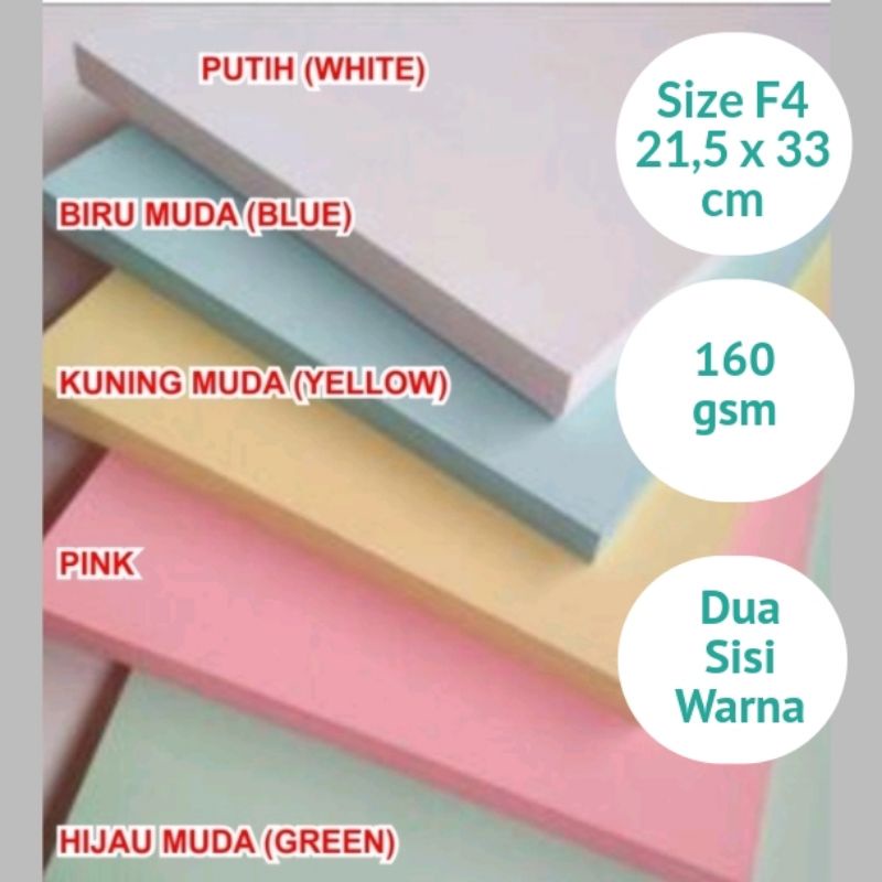 

Kertas Karton Jilid Folio Per Lembar