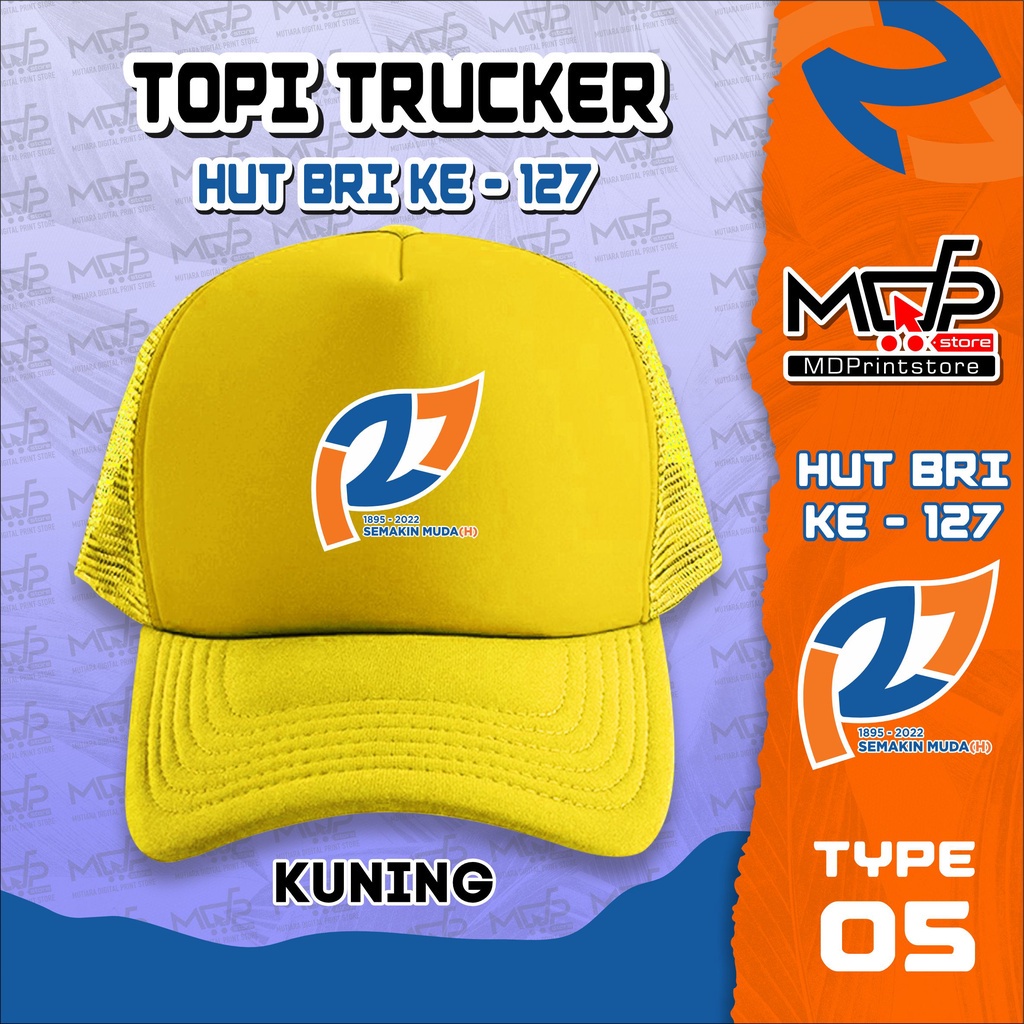 TOPI ANAK HUT BRI 127 TYPE E BANK BRI PERBANKAN MDPRINTSTORE