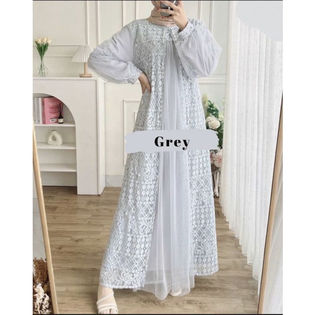 HARVA BRUKAT DRESS / DRESS PESTA / DRESS KONDANGAN / DRESS WISUDA / DRESS LAMARAN / BRIDESMAID