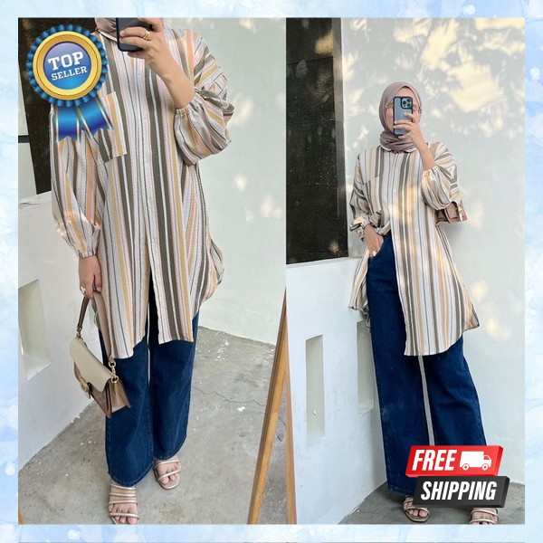 Baju Atasan Tunik Model Terbaru Bsju Tonik Kerja Kantor Tunika Murah Berkualitas Dress Tunika Cewe R
