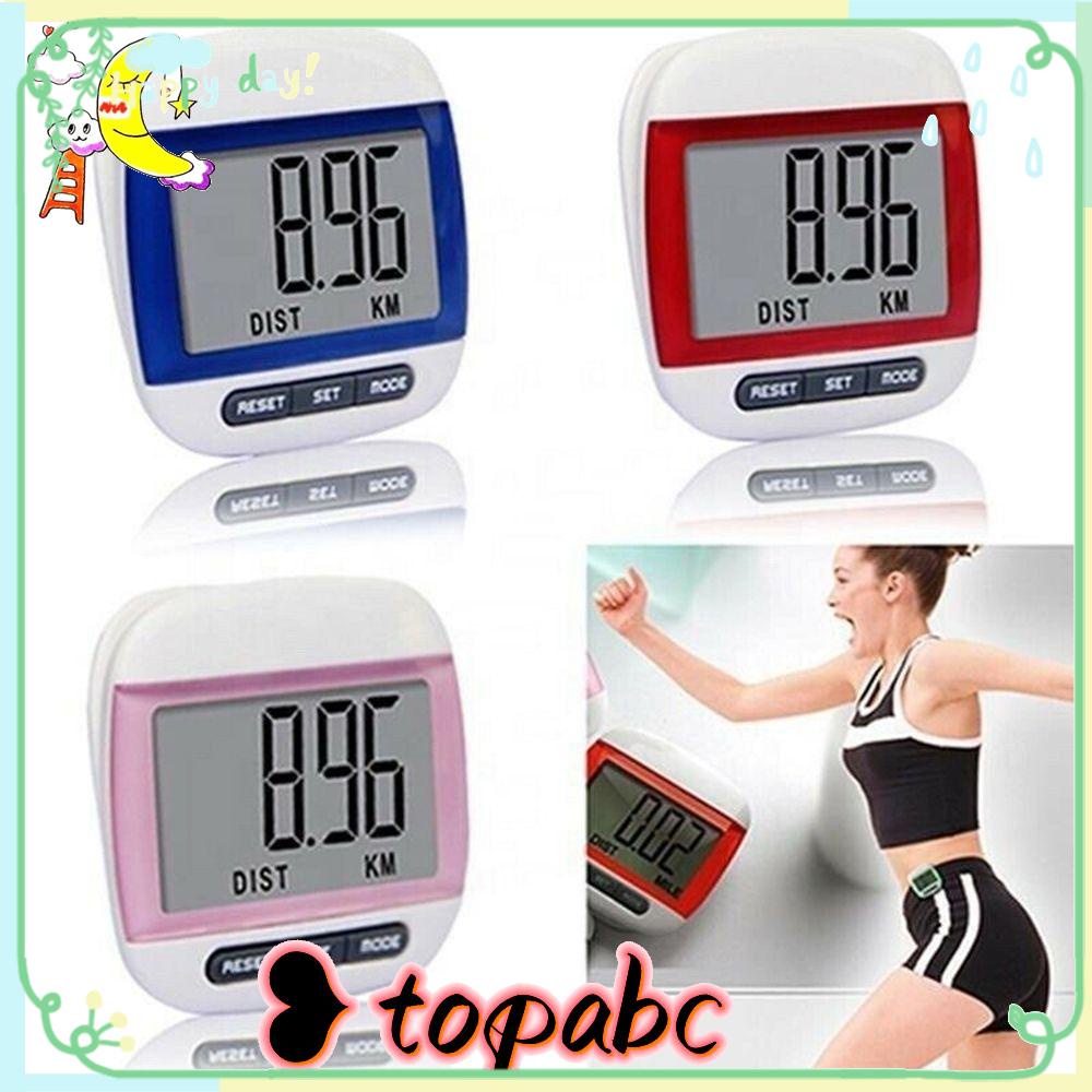 Klip Sabuk Jogging Mini Anti Air Pedometer Digital TOP