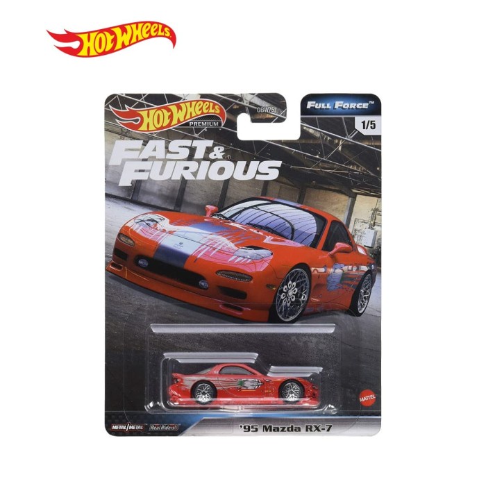 Hot Wheels Fast & Furious 95 Mazda Rx-7 - Mainan Mobil Balap #Original