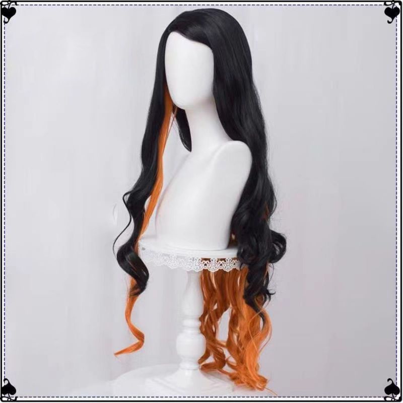 [MikanHiro Store] Wig Nezuko kamado Demon Slayer Cosplay Costume