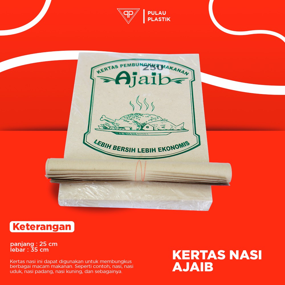 Jual Kertas Nasi Ukuran X Merk Ajaib Shopee Indonesia