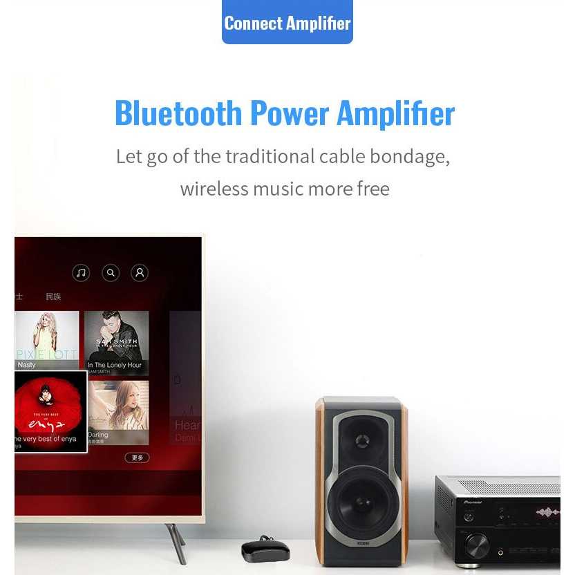 ( 100% BARANG ORI ) Centechia Audio Bluetooth 5.0 Receiver Adaptor NFC RCA AUX - BLS-B20