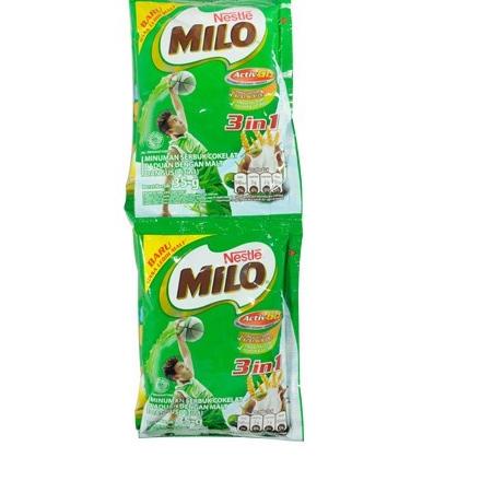 

COD✔️ MILO renteng 22gr / 3in1 35gr isi 10pcs