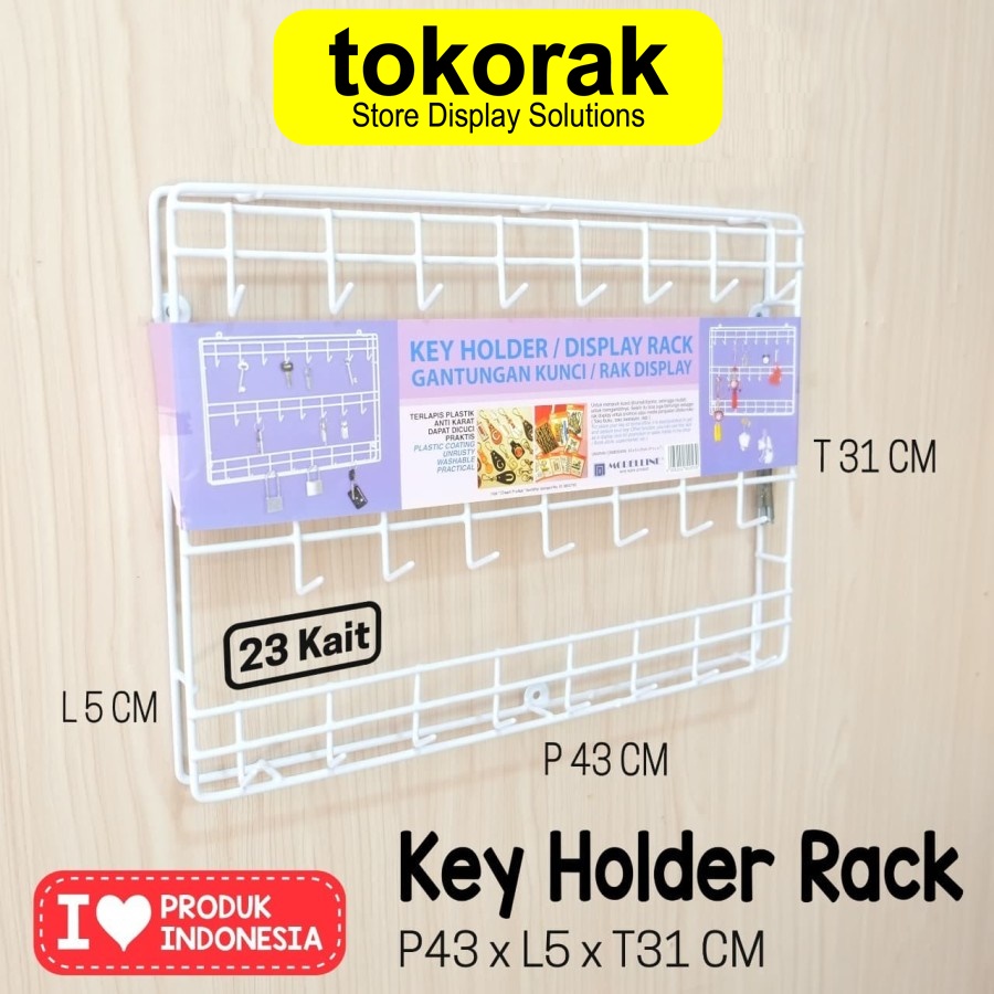 RAK GANTUNGAN KUNCI MODELLINE RACK KEY HOLDER RUMAH MOTOR KANTOR