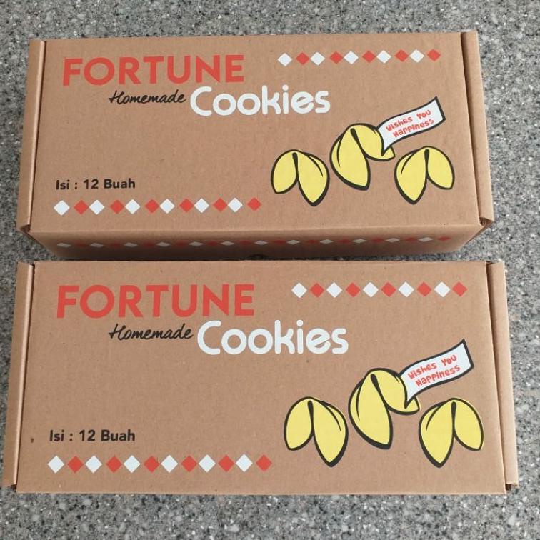 

[Code][Q46D]-☛) Fortune Cookies Original kue kering ada kata kata dalam tekukan kue CUSTOM TEXT (isi 12 piece) amanah