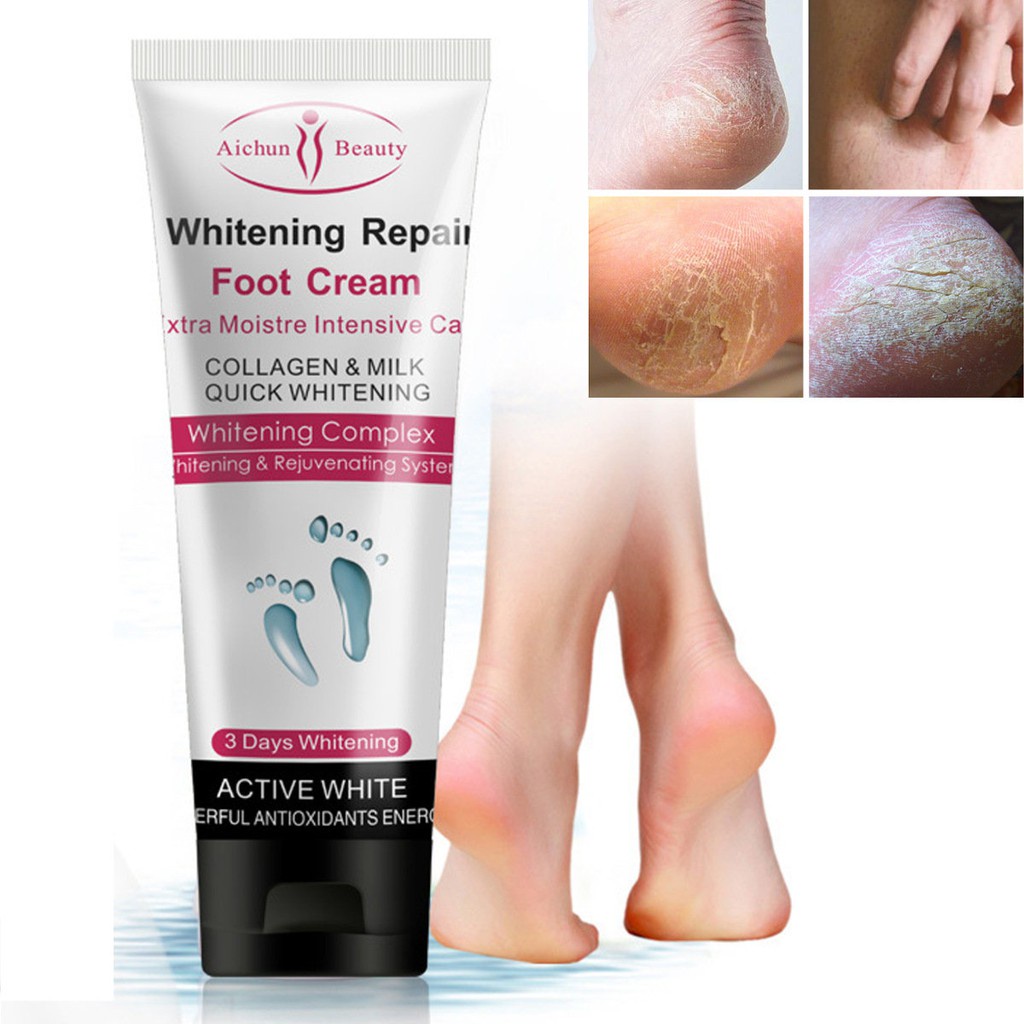 obat kaki pecah dan kering krim kaki pecah dan kering Foot mask Foot Cream Obat Kaki Pecah Dan Kering Masker kaki pengelupas kulit mati Enghalus tumit kasar 100ML Bahan susu alami / Bergizi dan melembabkan / Menghilangkan kulit mati dari kaki