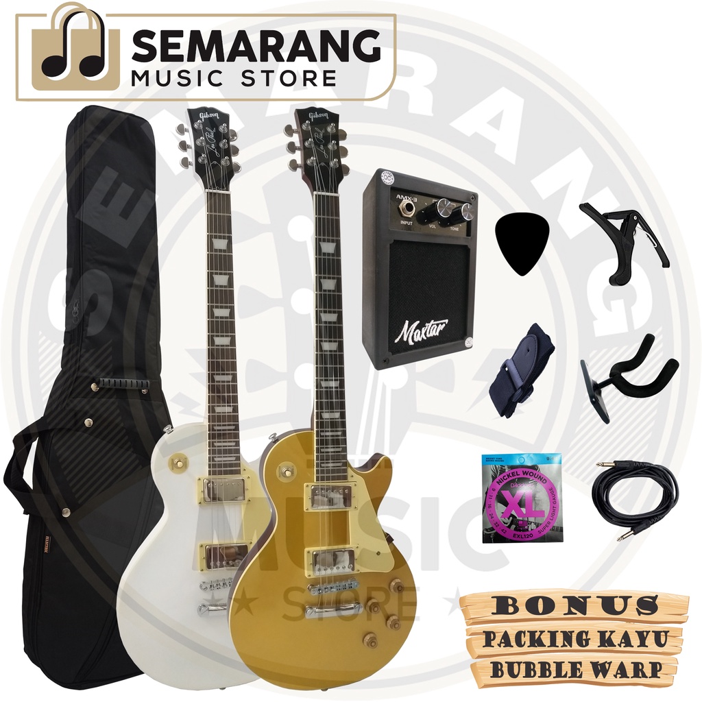 Gitar Elektrik Gibson Les Paul Bonus Bubble Warp dan Packing Kayu